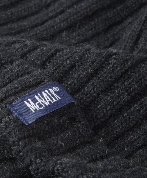 McNair men's beanie hat in charcoal