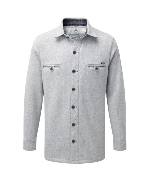 McNair men's merino fell shirt in silver