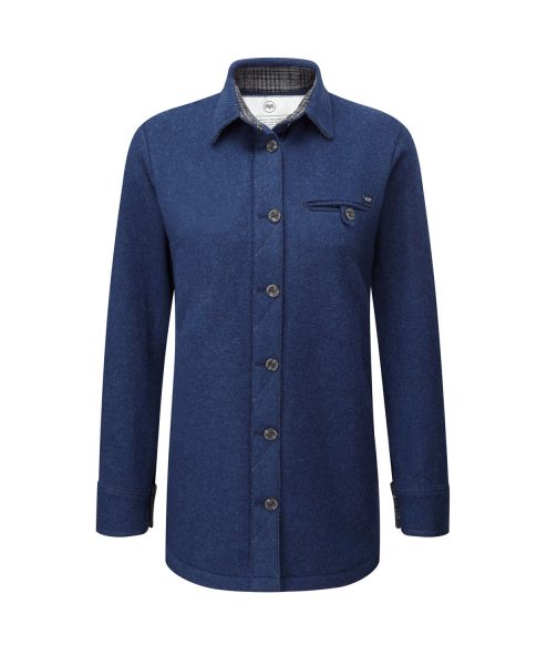McNair women's merino fell shirt in blue