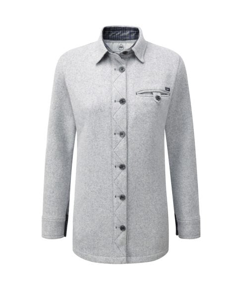 McNair women's merino fell shirt in silver
