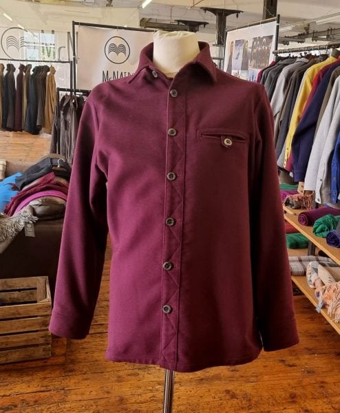 Men's Moleskin Force Plasmadry shirt in Berry