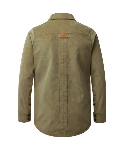 McNair Men's PlasmaDry corduroy shirt in light olive