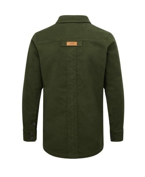 McNair men's moleskin Field Shirt in olive green
