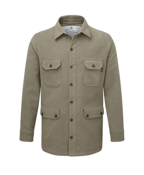 McNair men's moleskin Field Shirt in sandstone