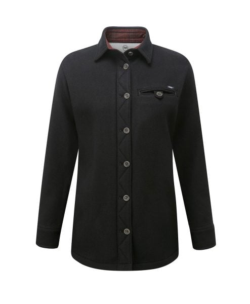 McNair Womens Merino Fell Shirt in Black