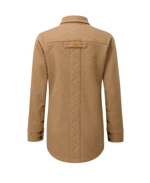 McNair women's heavyweight merino Fell shirt in camel