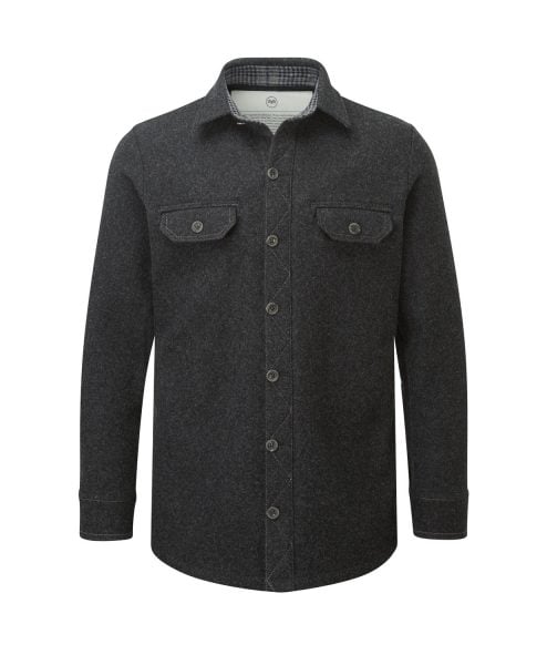 McNair men's mid weight merino Ridge Shirt in charcoal
