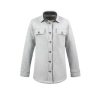 McNair Womens merino Ridge Shirt in Arctic Silver