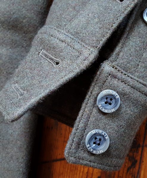 McNair heavyweight merino shirt cuff detail