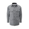 McNair men's merino jacket in Ash Melange