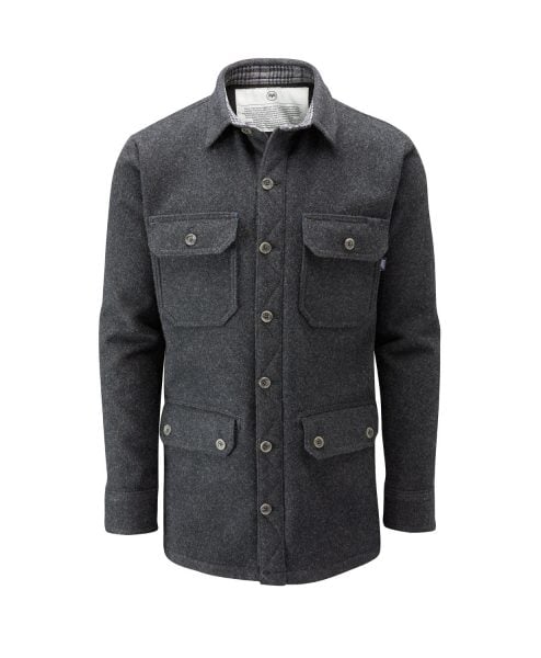 McNair men's merino jacket in Charcoal