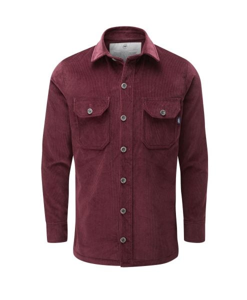 McNair men's corduroy Work shirt in Mulberry