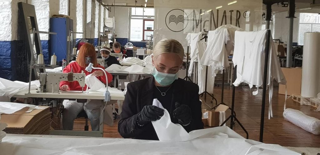 McNair Shirts COVID-19 PPE volunteers