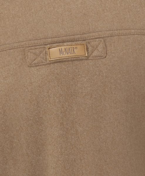 McNair Camel merino Gilet - back label