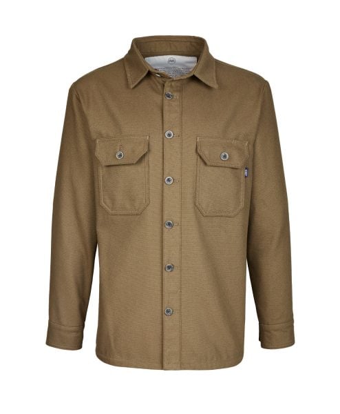 McNair men's PlasmaDry Canvas Work Shirt in bronzed olive