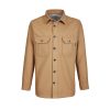 McNair men's PlasmaDry Canvas Work Shirt in sand