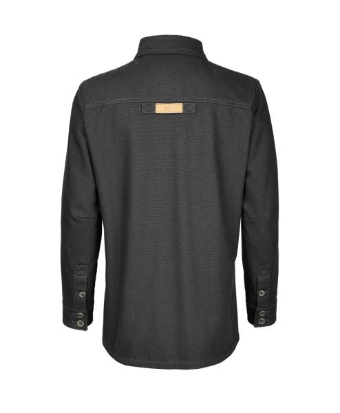 McNair women's PlasmaDry Canvas Work Shirt in black (back)