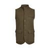 McNair heavyweight merino Highland Gilet in dark sage