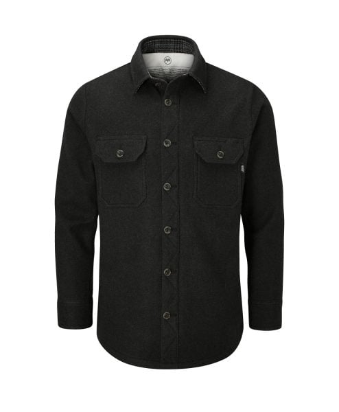 McNair Men's merino Mountain Shirt in Black