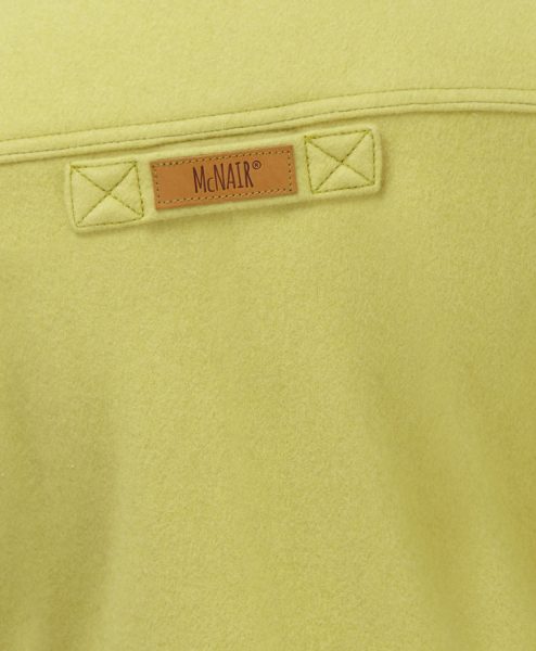 McNair English Mustard merino Gilet - back label