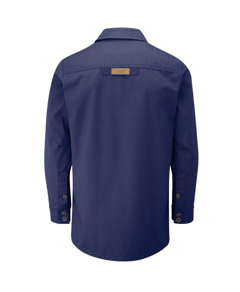 McNair men's Half Panama Jacket in Marine blue (back)