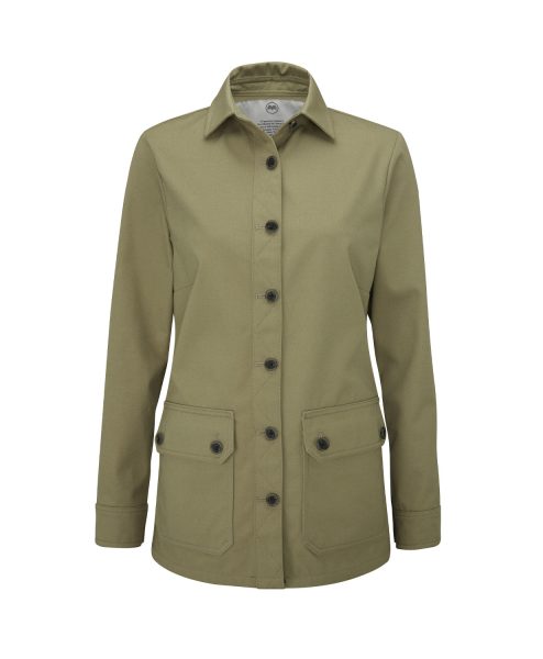 McNair women's Half Panama Jacket in Bay Leaf green