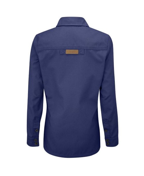 McNair women's Half Panama Jacket in Marine blue (back)