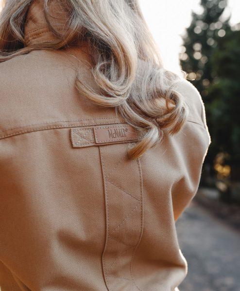 McNair women's cotton canvas Work Jacket (back)