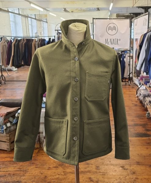 McNair men's PlasmaDry canvas Work Jacket in Bronzed Olive