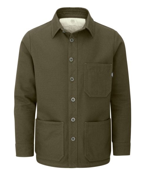 McNair men's PlasmaDry cotton canvas Work Jacket in Bronzed Olive