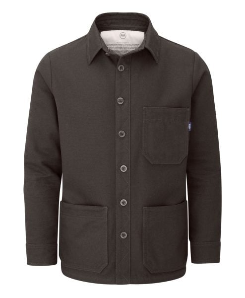 McNair men's PlasmaDry cotton canvas Work Jacket in Brown