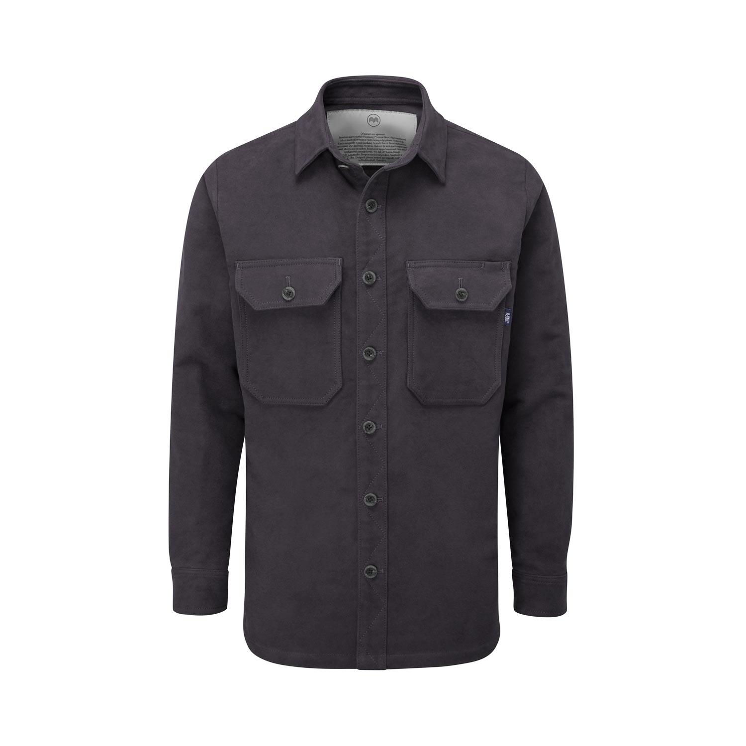 McNair men's PlasmaDry moleskin Ravine shirt in Graphite Grey
