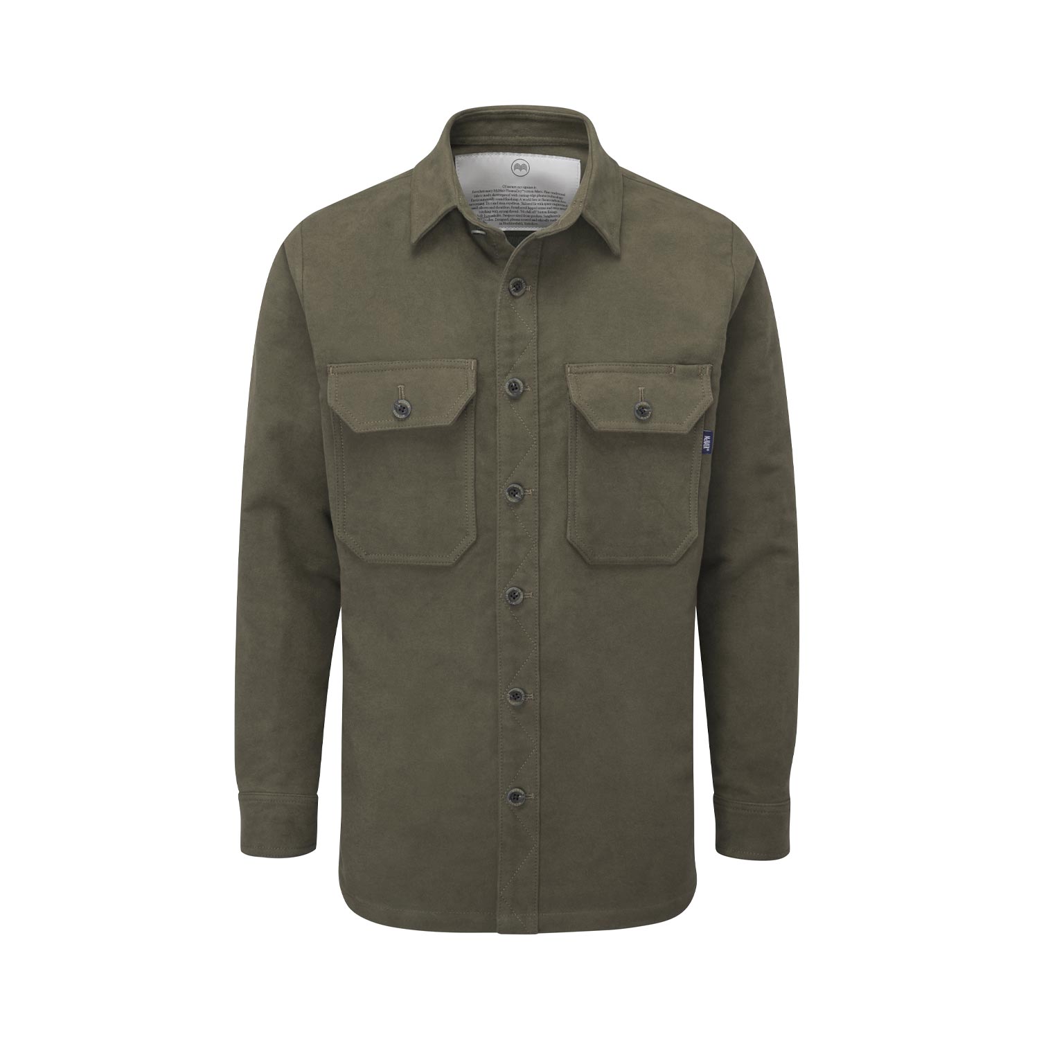 McNair men's PlasmaDry moleskin Ravine shirt in Light Sage