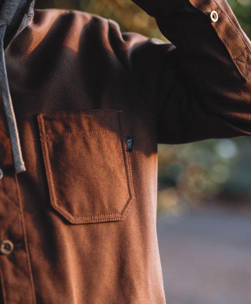 McNair men's cotton canvas Work Jacket (front detail)