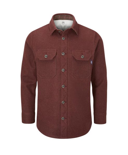 McNair men's merino Moonraker Jacket in Rosewood